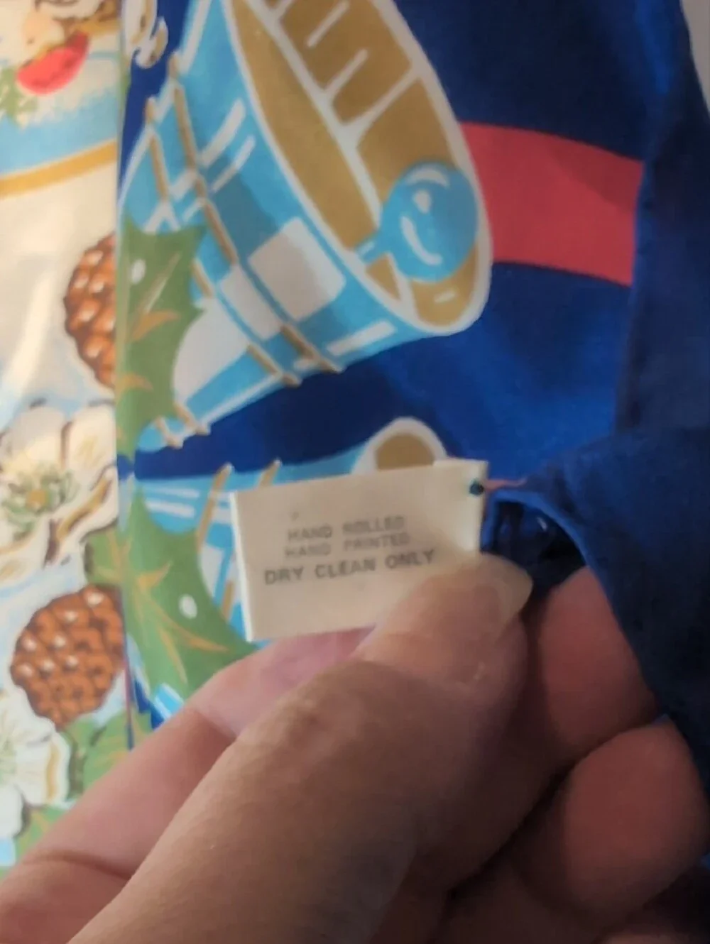 Vntg 100% Silk Square Scarf with Holiday Design, 1992 Old Fashioned